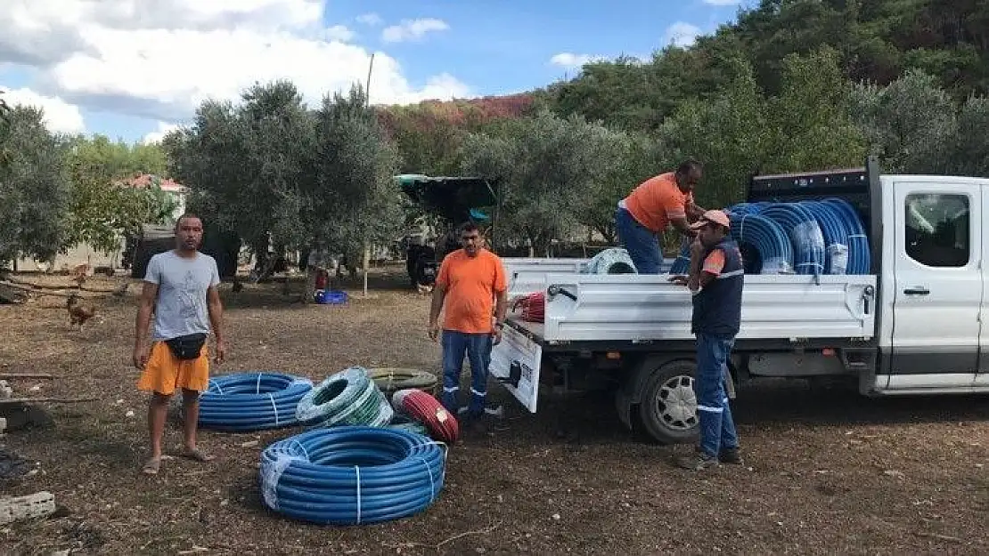 Marmaris Belediyesi'nden tarlaları zarar gören vatandaşa destek