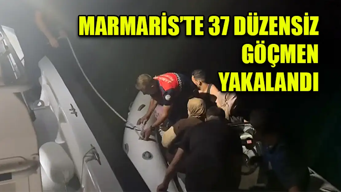 Marmaris'te 37 Düzensiz Göçmen Yakalandı