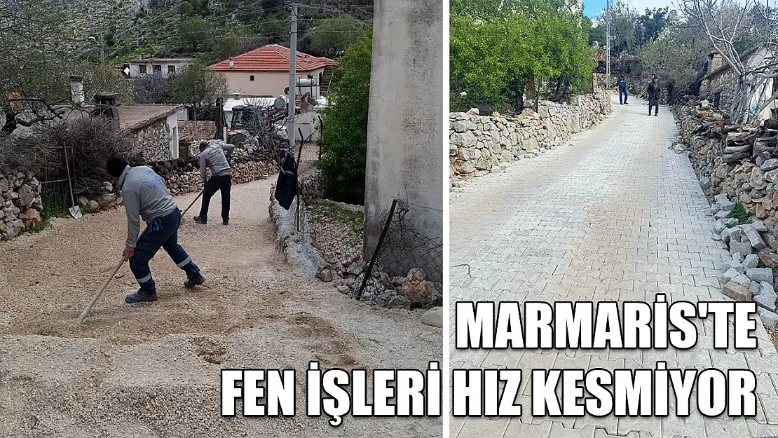 Marmaris'te fen işleri hız kesmiyor