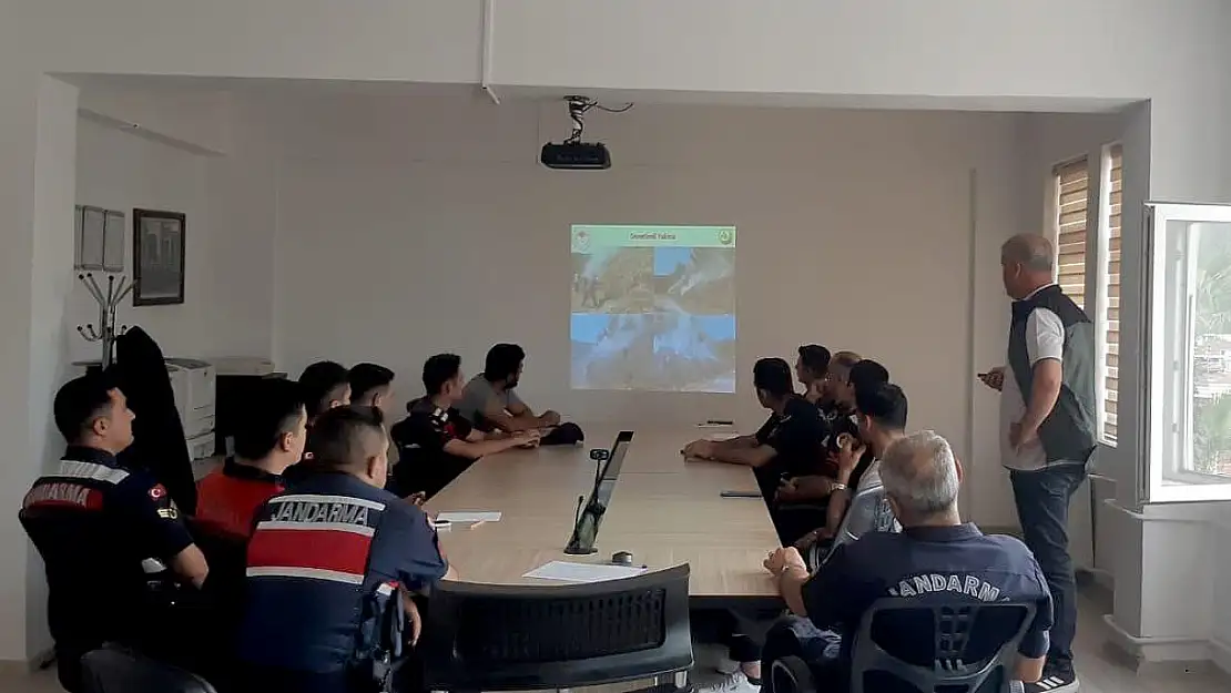 Marmaris'te Jandarma Personeline Yangın Eğitimi Verildi