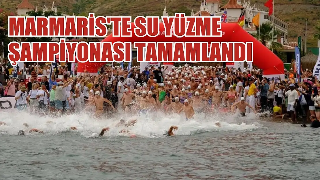 Marmaris'te Su Yüzme Şampiyonası Tamamlandı