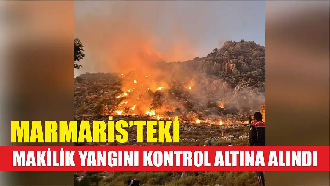 Marmaris'teki makilik yangını kontrol altına alındı