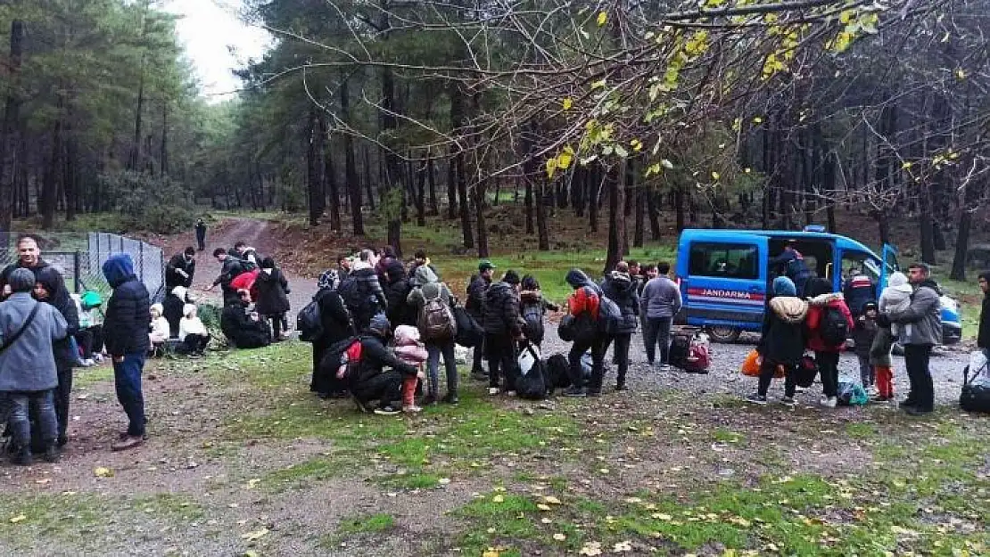 MARMARİS VE ORTACA KIRSALINDA 127 GÖÇMEN YAKALANDI