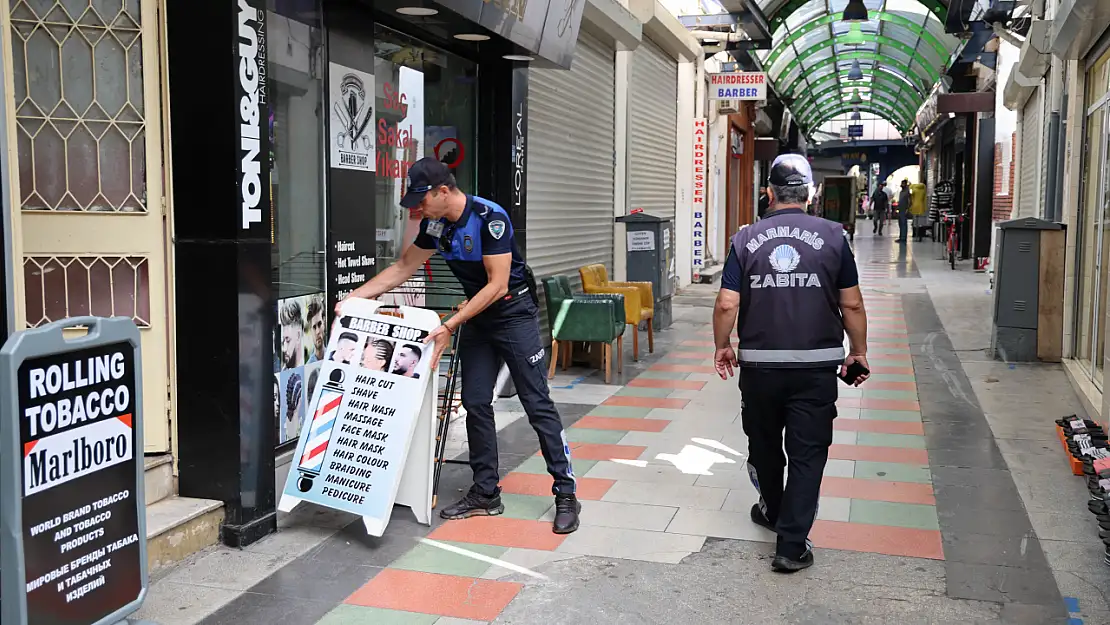 Marmaris Zabıtası'ndan yoğun mesai