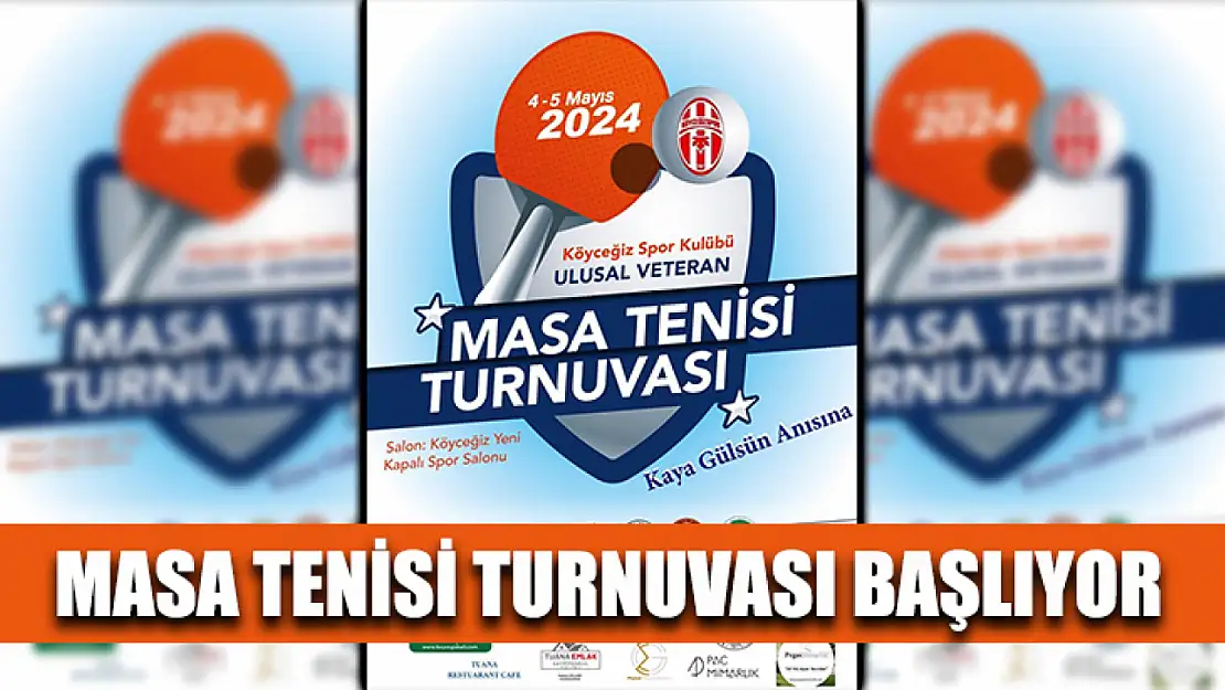 Masa Tenisi Turnuvası Başlıyor