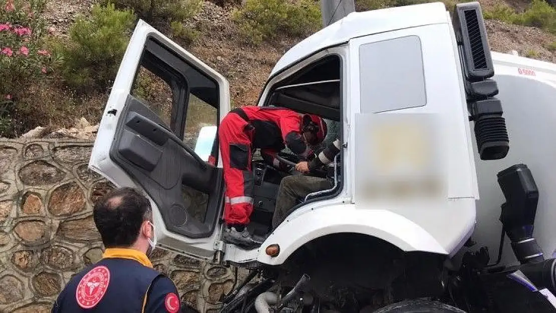 Mazot tankeri korkulu anlar yaşattı