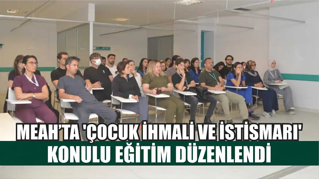 MEAH'ta 'Çocuk İhmali ve İstismarı' konulu eğitim düzenlendi