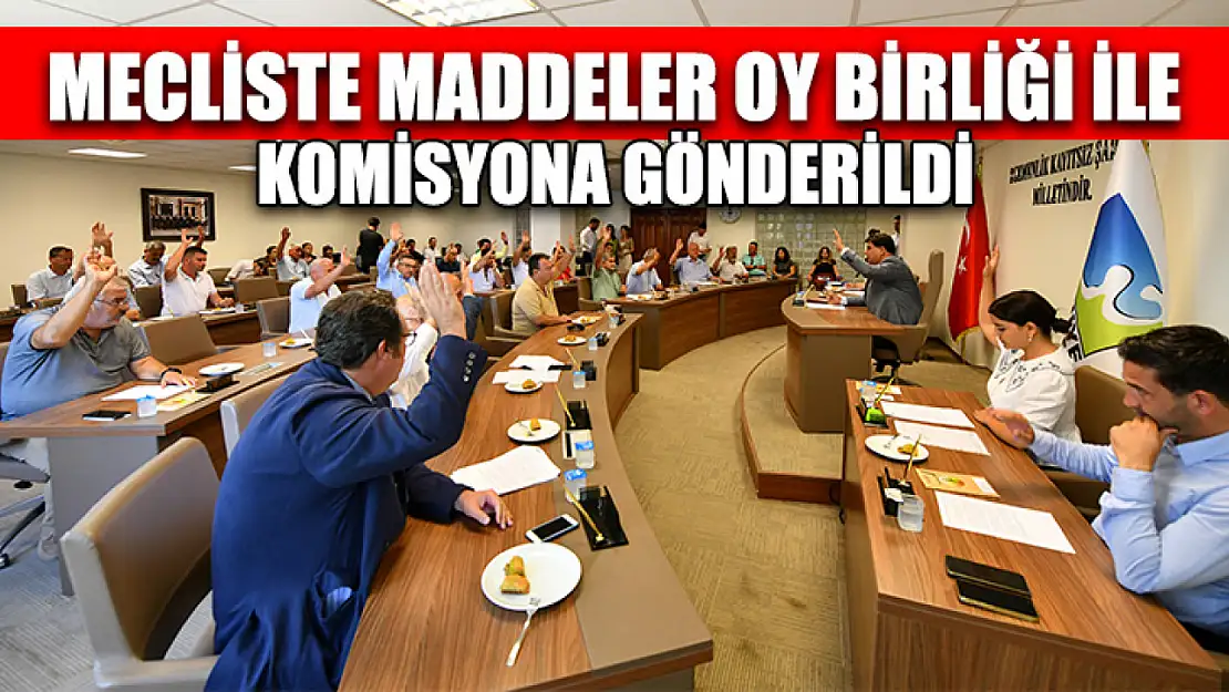 Mecliste Maddeler Oy Birliği İle Komisyona Gönderildi