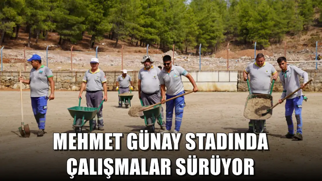 Mehmet Günay Stadında Çalışmalar Sürüyor