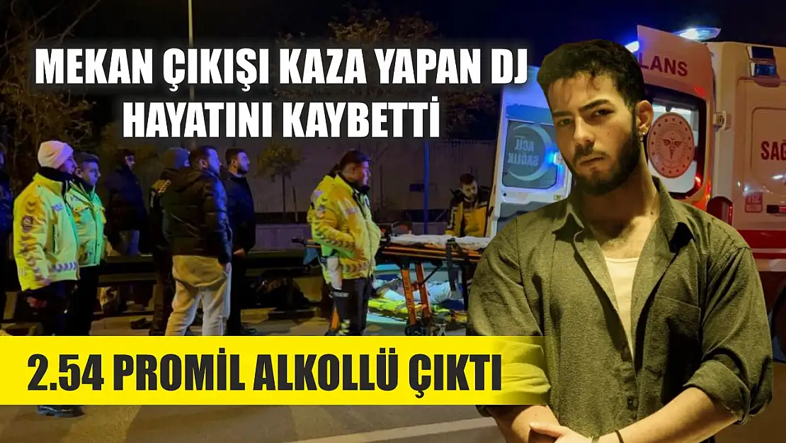 Mekan çıkışı kaza yapan DJ hayatını kaybetti 2.54 promil alkollü çıktı