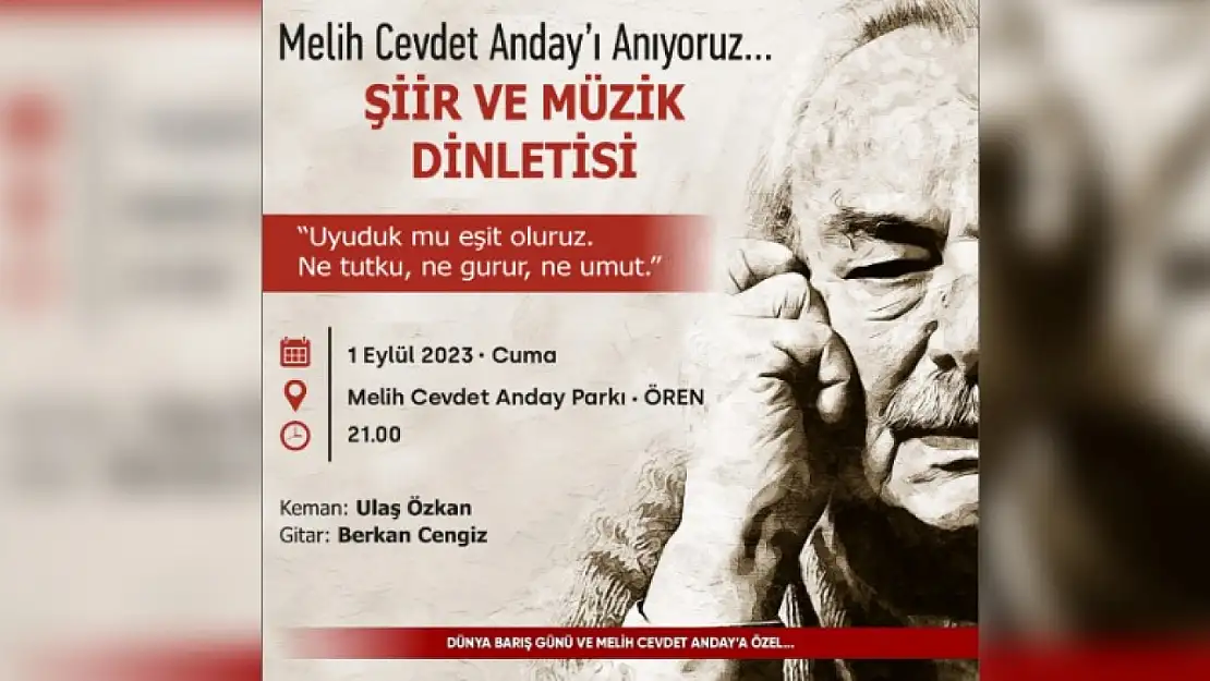 Melih Cevdet Anday'ı anma etkinliği