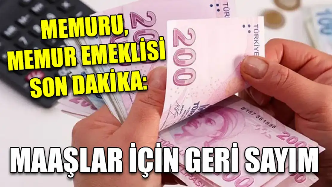 Memuru, Memur Emeklisi Son Dakika: Maaşlar İçin Geri Sayım