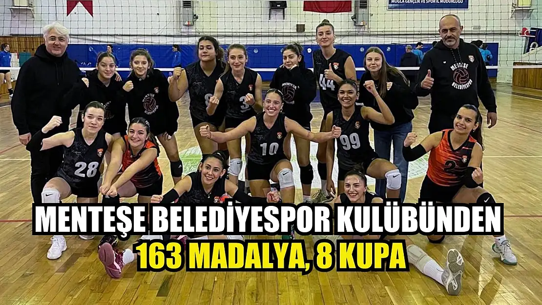 Menteşe Belediyespor Kulübünden 163 madalya, 8 kupa