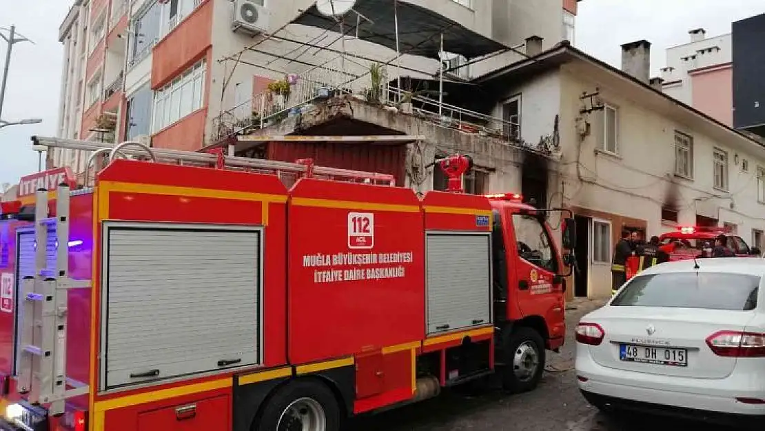 Menteşe'de baca yangını