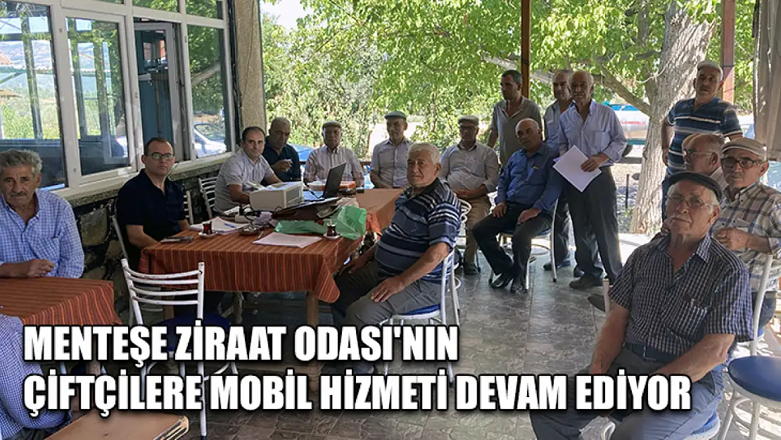 Menteşe Ziraat Odası'nın çiftçilere mobil hizmeti devam ediyor