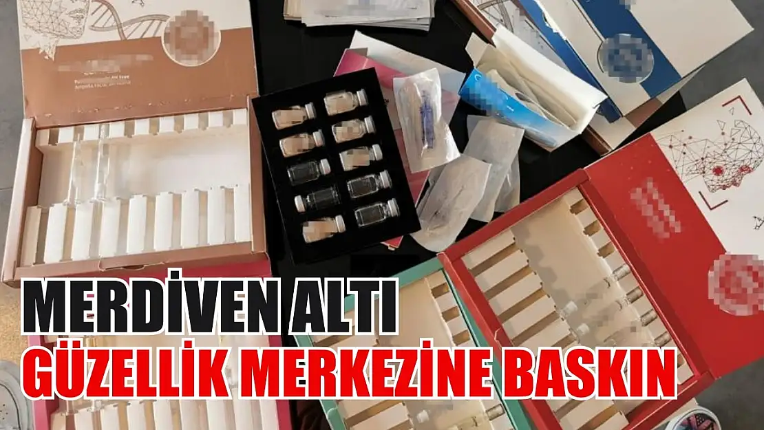 Merdiven altı güzellik merkezine baskın