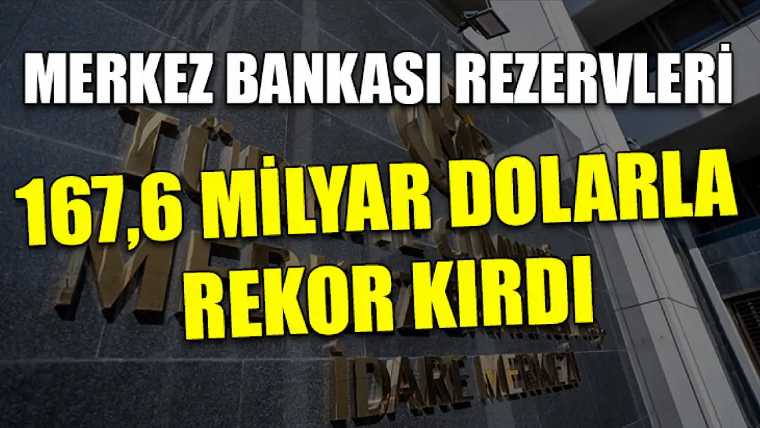 Merkez Bankası rezervleri 167,6 milyar dolarla rekor kırdı