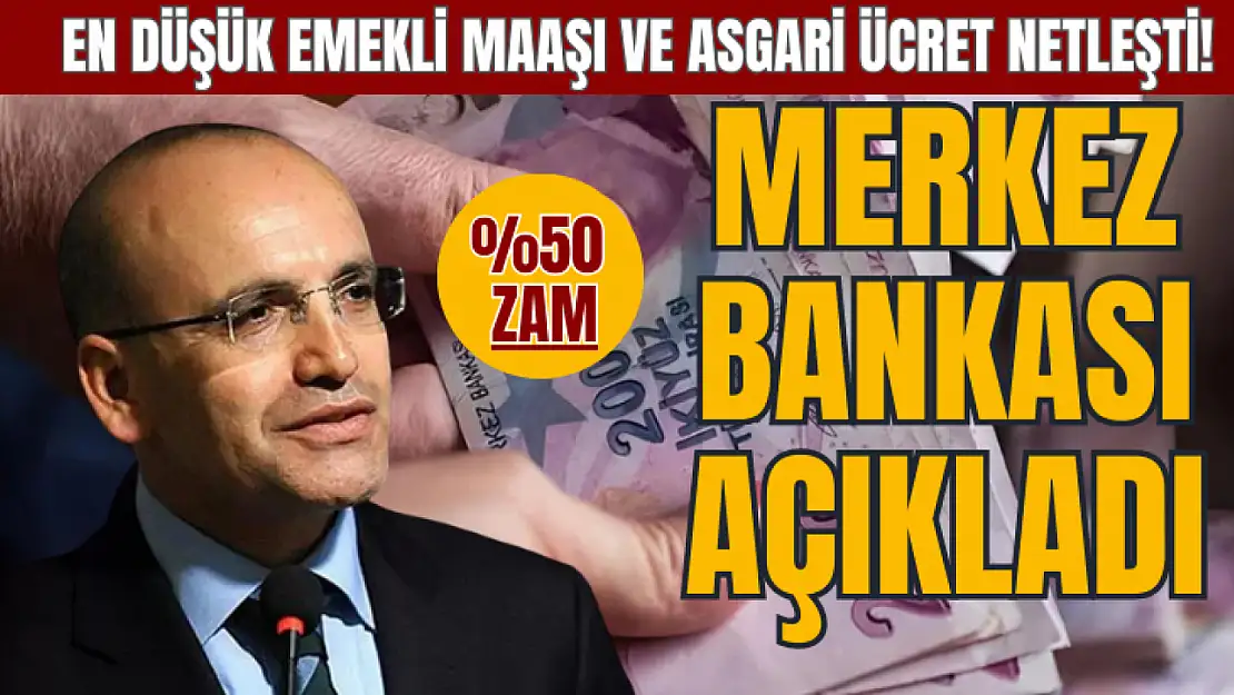 Merkez'in enflasyon tahminine göre hesaplandı! Yeni yılda en düşük emekli maaşı, asgari ücret ne kadar olacak?