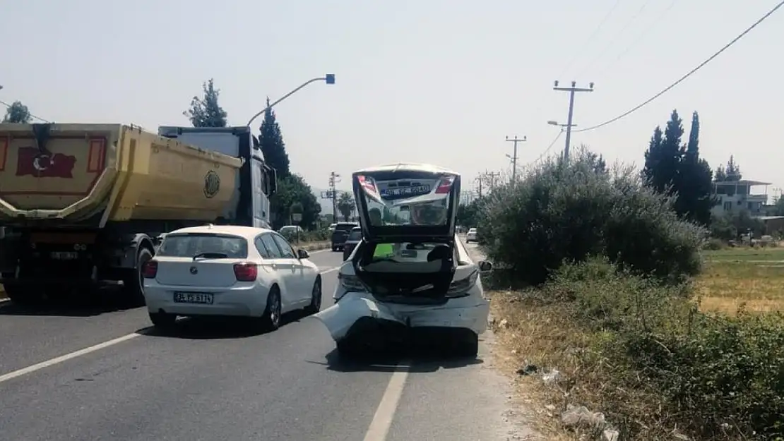 Milas-Bodrum yolunda kaza 2 yaralı