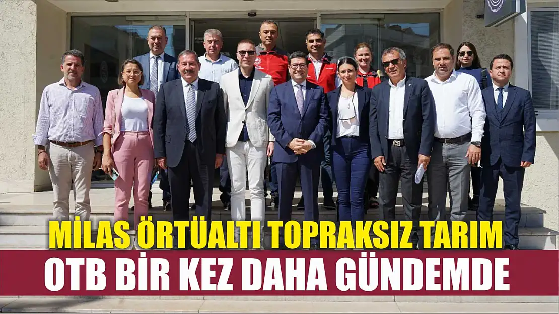 Milas Örtüaltı Topraksız Tarım OTB Bir Kez Daha Gündemde