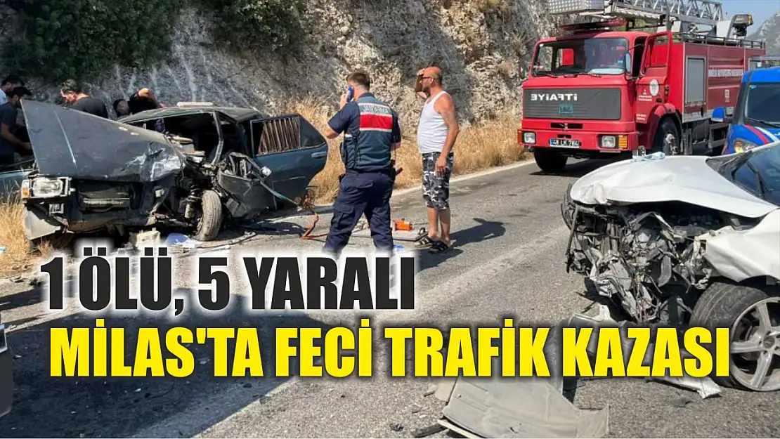 Milas'ta feci trafik kazası: 1 ölü, 5 yaralı