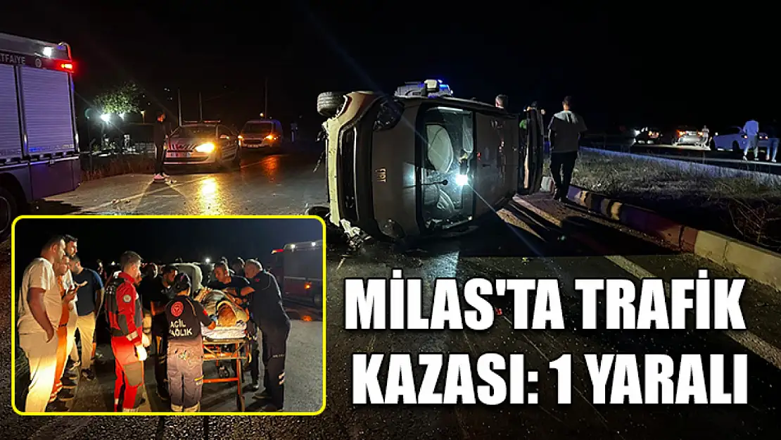 Milas'ta trafik kazası: 1 yaralı