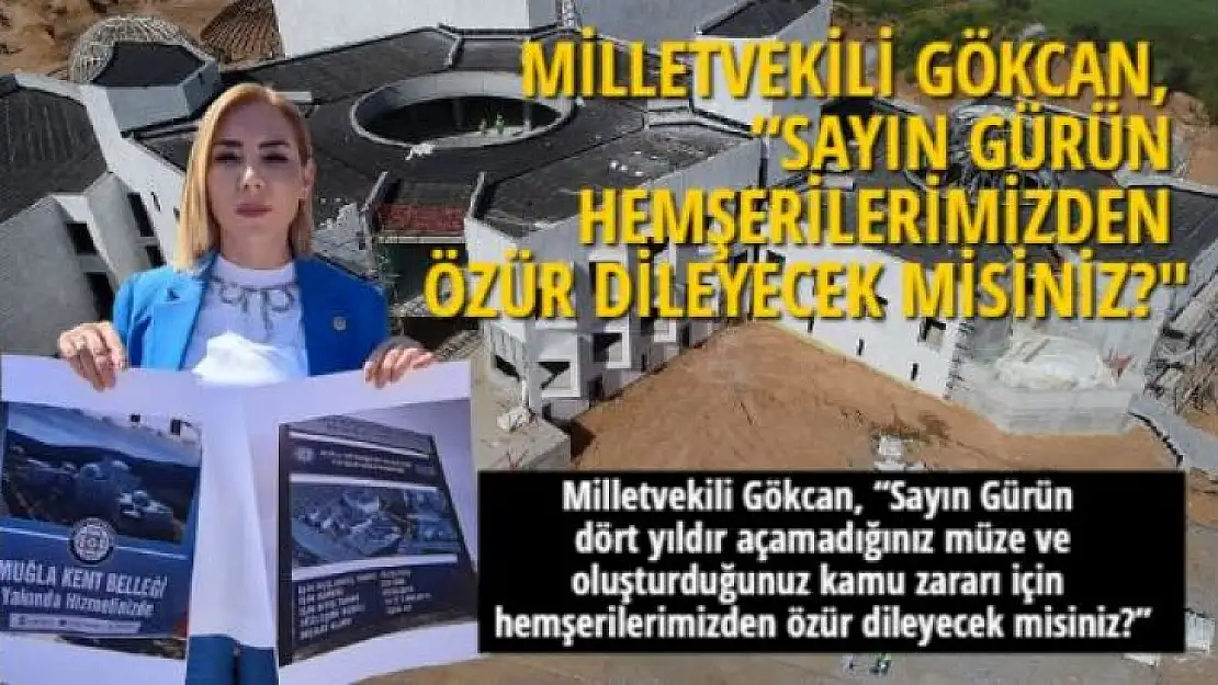 MİLLETVEKİLİ GÖKCAN, 'SAYIN GÜRÜN HEMŞERİLERİMİZDEN ÖZÜR DİLEYECEK MİSİNİZ?