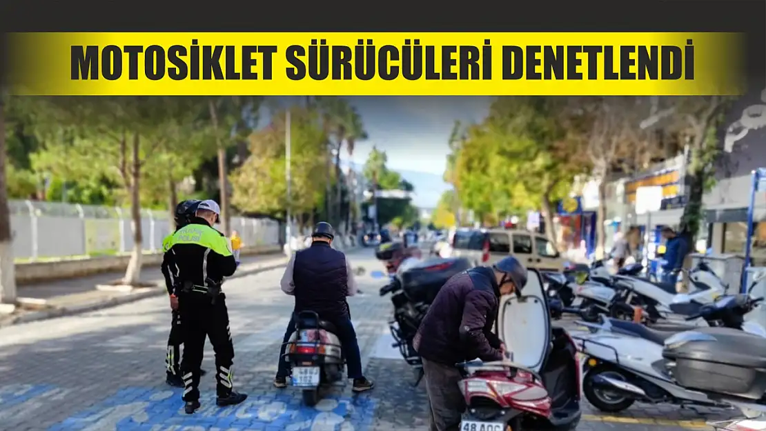 Motosiklet sürücüleri denetlendi