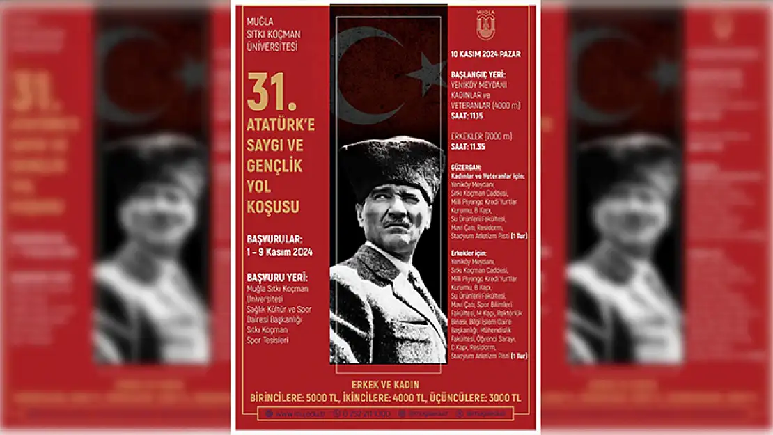 MSKÜ 31'inci Atatürk'e Saygı Gençlik Yol koşusu Pazar günü