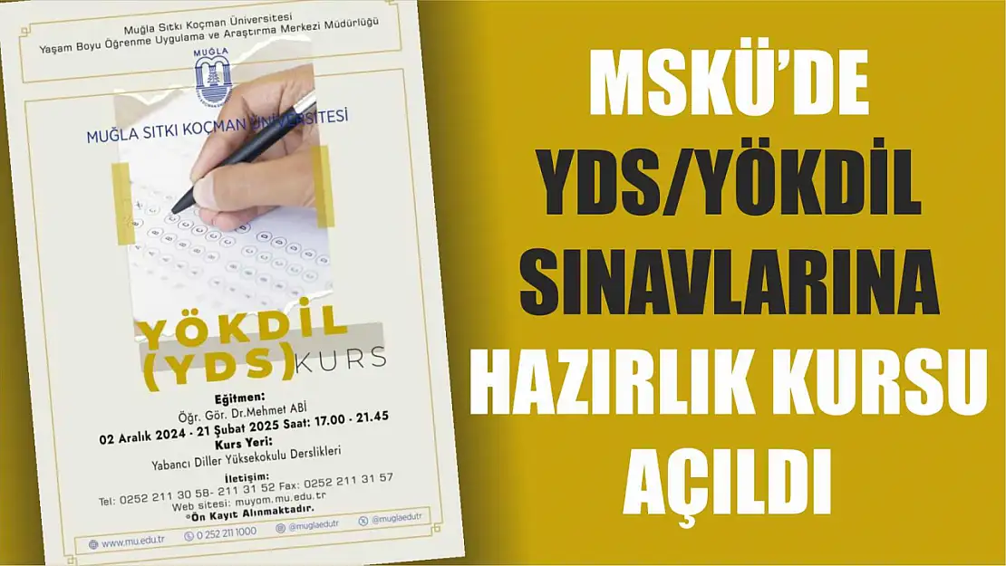 MSKÜ'de YDS/YÖKDİL sınavlarına hazırlık kursu açıldı