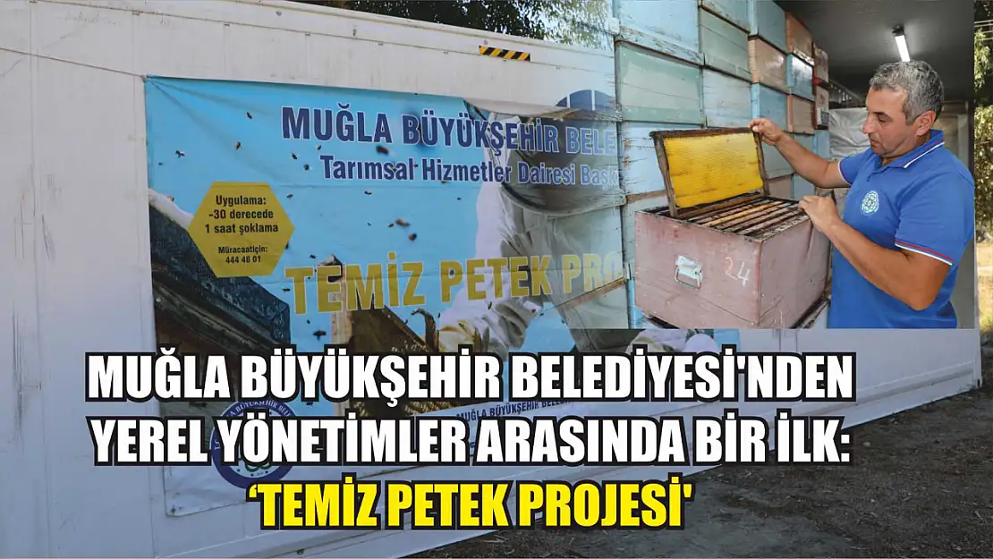 Muğla Büyükşehir Belediyesi'nden yerel yönetimler arasında bir ilk: 'Temiz Petek Projesi'