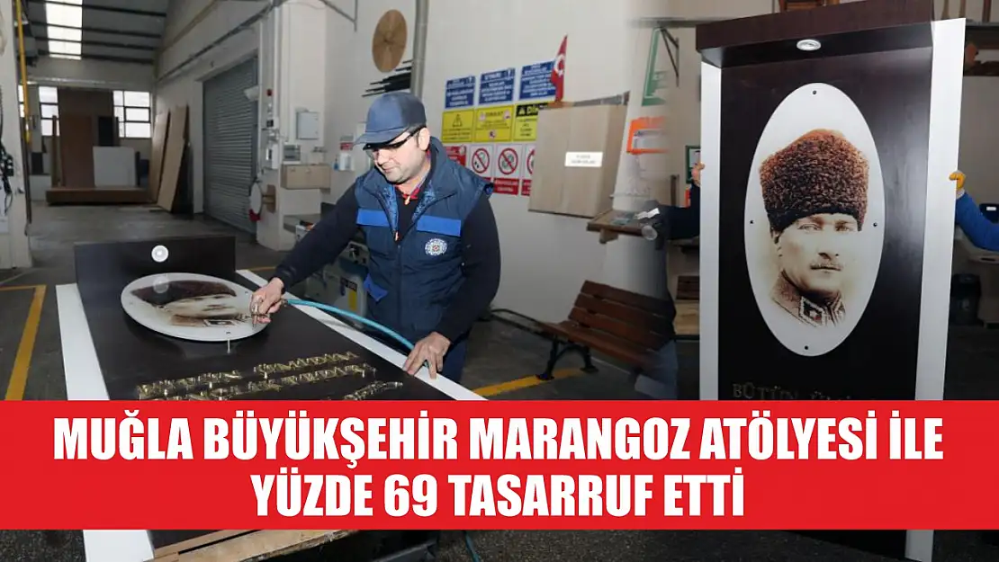 Muğla Büyükşehir Marangoz Atölyesi ile Yüzde 69 Tasarruf Etti