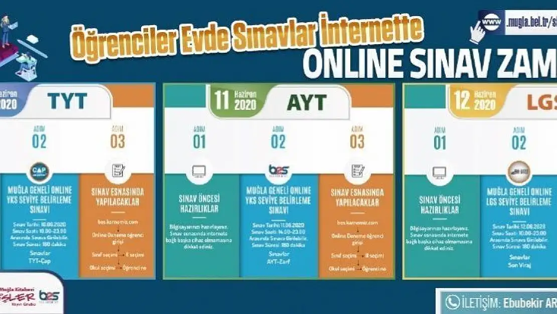 Muğla Büyükşehirden Online sınav