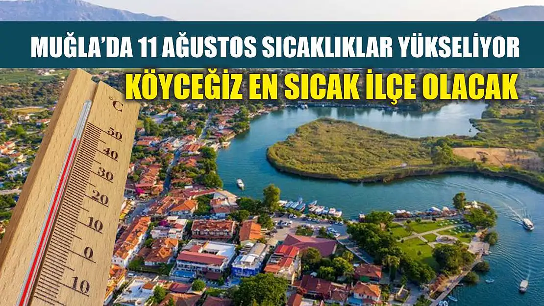 Muğla'da 11 Ağustos Sıcaklıklar Yükseliyor: Köyceğiz En Sıcak İlçe Olacak