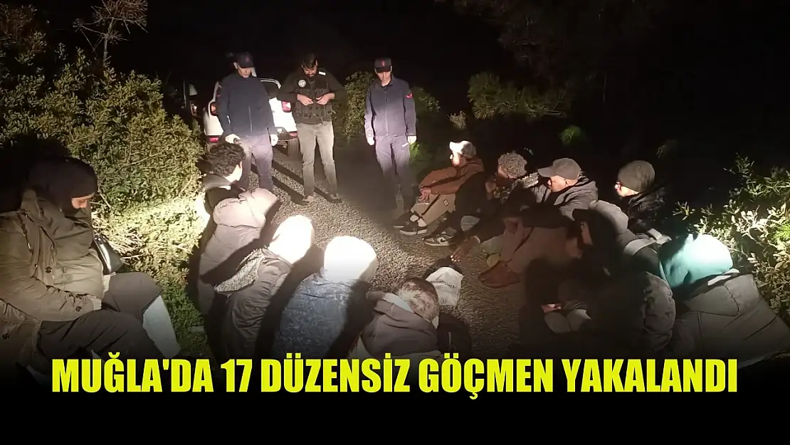 Muğla'da 17 düzensiz göçmen yakalandı