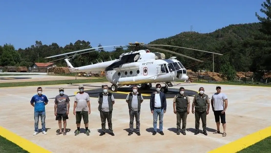 Muğla'da 2 yangın helikopteri göreve başladı