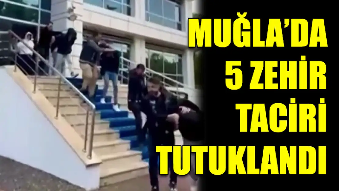 Muğla'da 5 zehir taciri tutuklandı