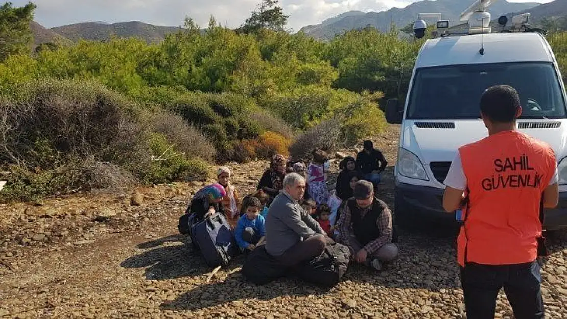 Muğla'da 62 göçmen ve bir organizatör yakalandı