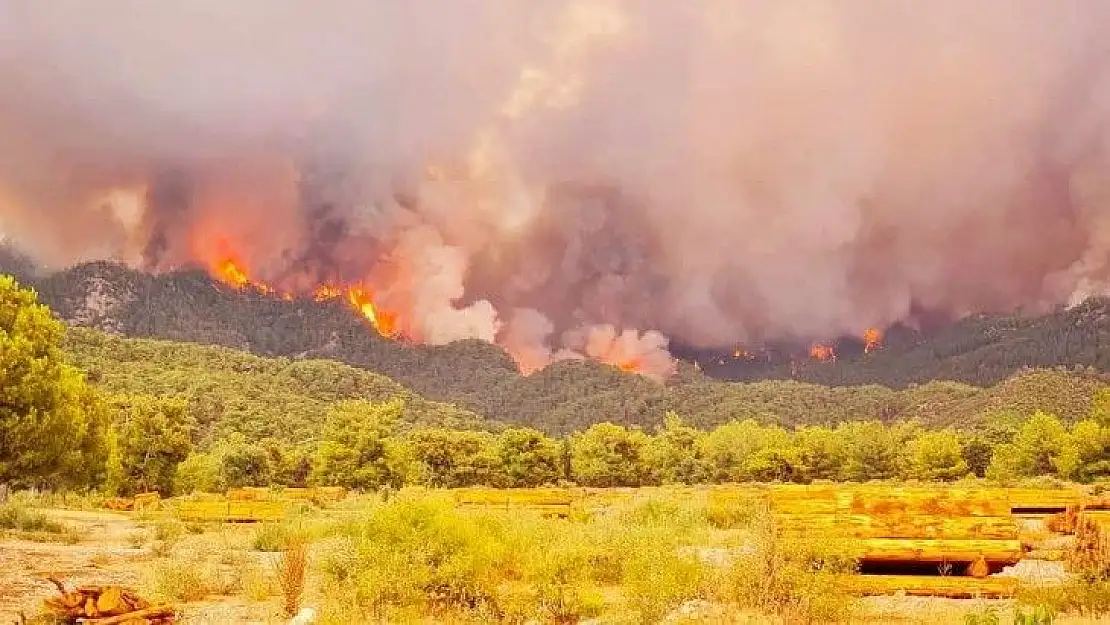 Muğla'da artan sıcaklarla birlikte alevler yeniden yükseliyor