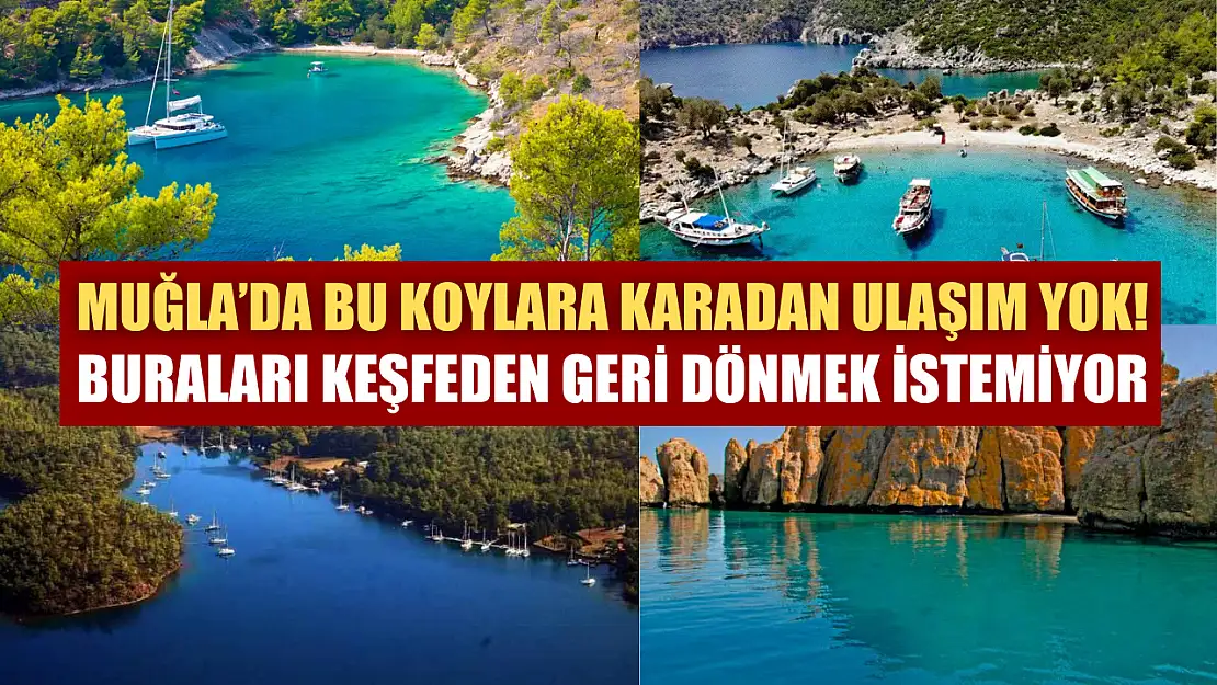 Muğla'da bu koylara karadan ulaşım yok! Buraları Keşfeden Geri Dönmek İstemiyor