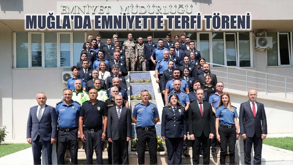 Muğla'da Emniyette Terfi Töreni