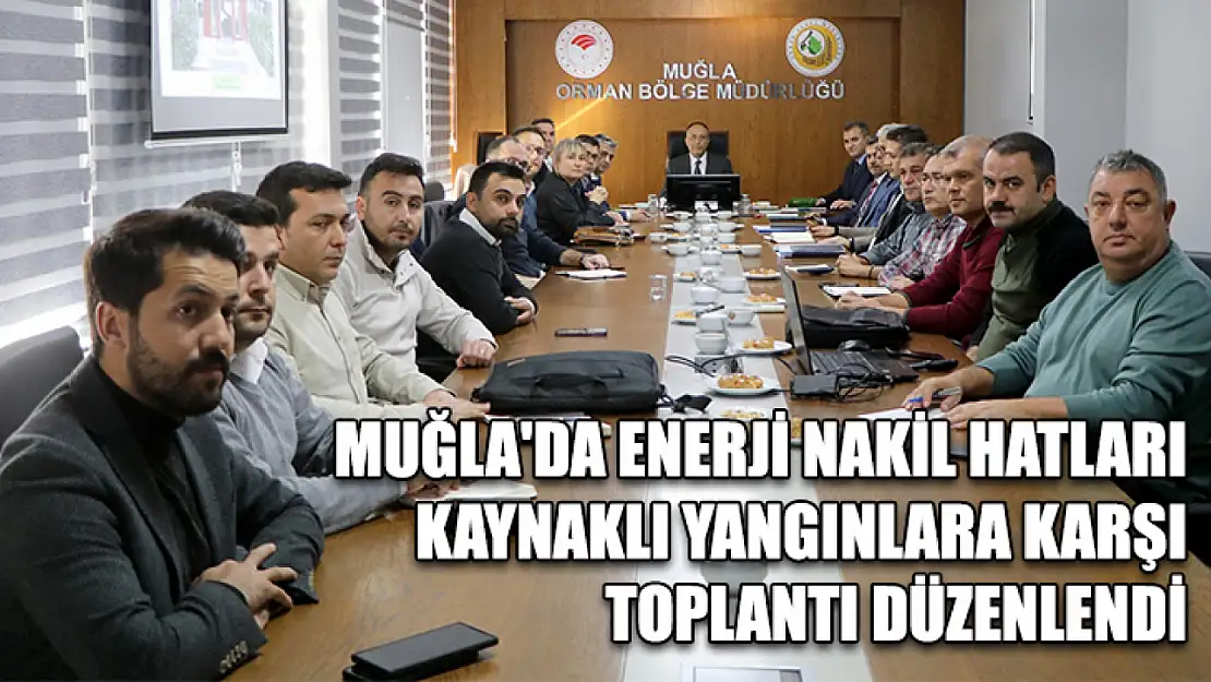 Muğla'da enerji nakil hatları kaynaklı yangınlara karşı toplantı düzenlendi