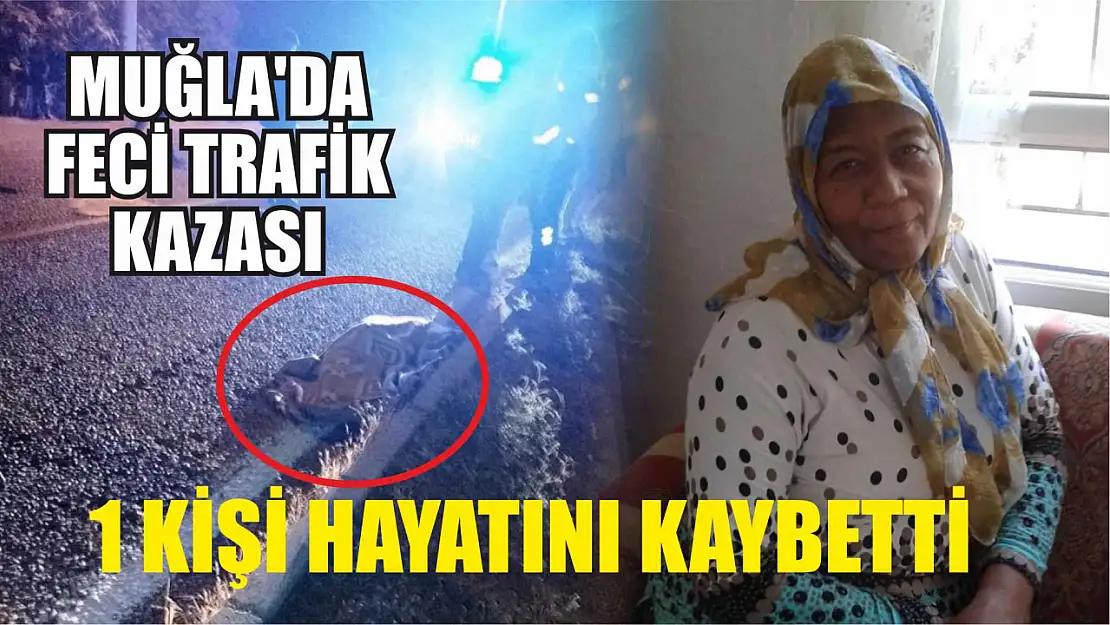 Muğla'da feci trafik kazası 1 kişi hayatını kaybetti