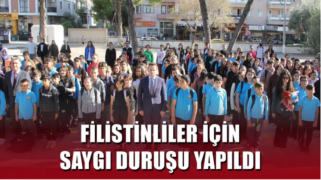 Muğla'da Filistinliler için saygı duruşu yapıldı