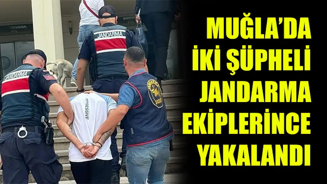 Muğla'da İki şüpheli jandarma ekiplerince yakalandı