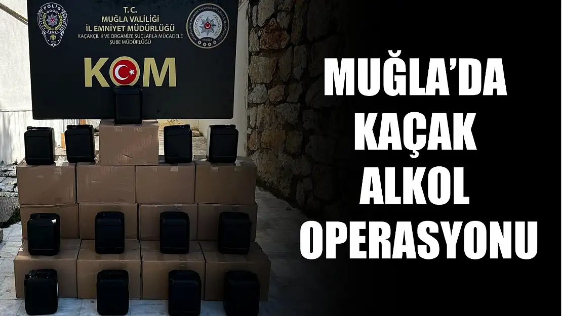 Muğla'da kaçak alkol operasyonu