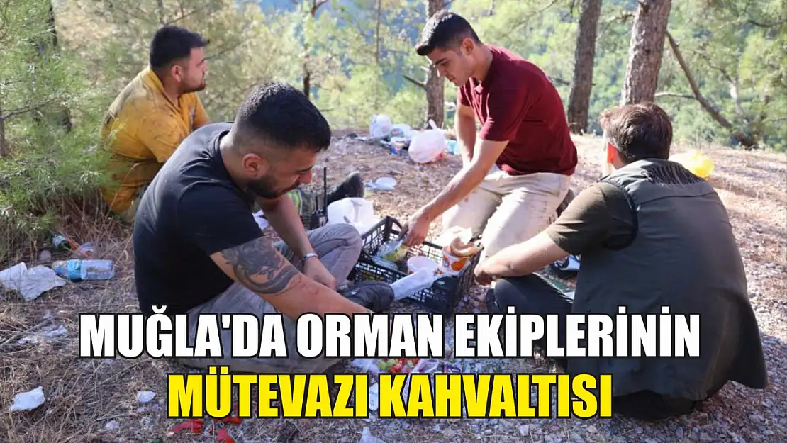 Muğla'da orman ekiplerinin mütevazı kahvaltısı