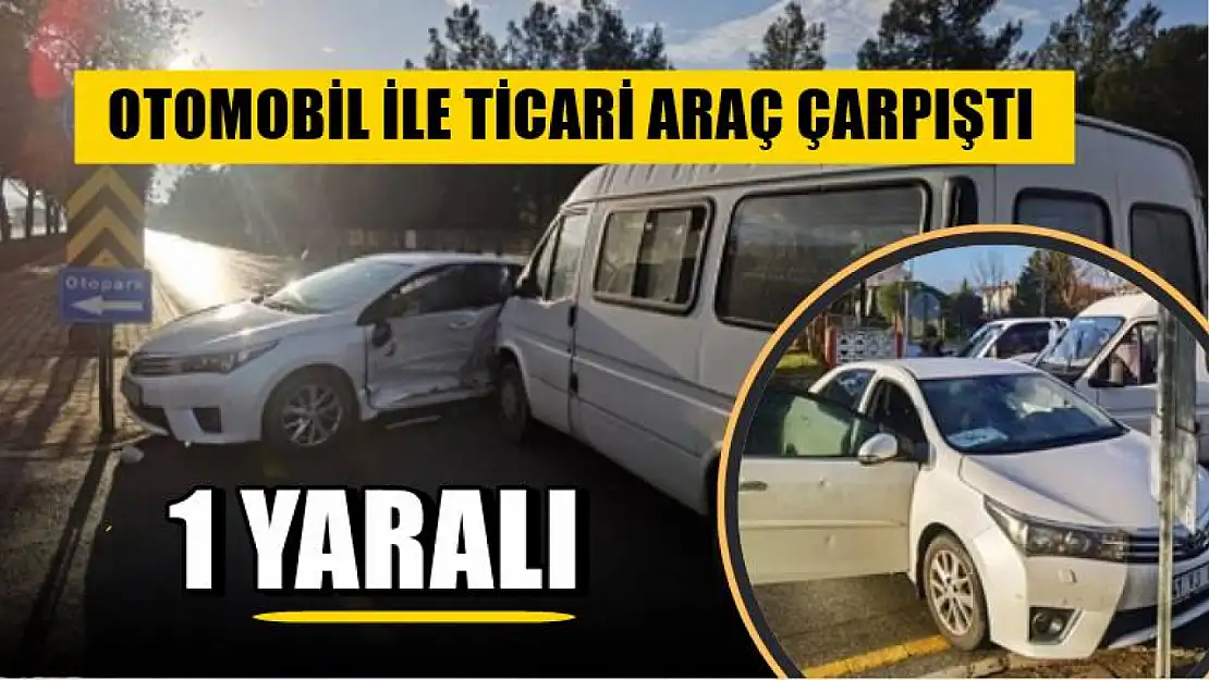 Muğla'da otomobil ile ticari araç çarpıştı, 1 yaralı