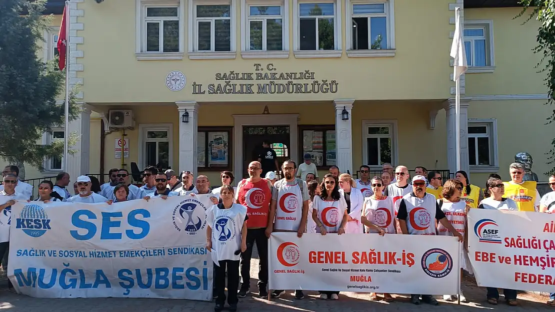 Muğla'da Sağlıkçılar İş Bıraktı