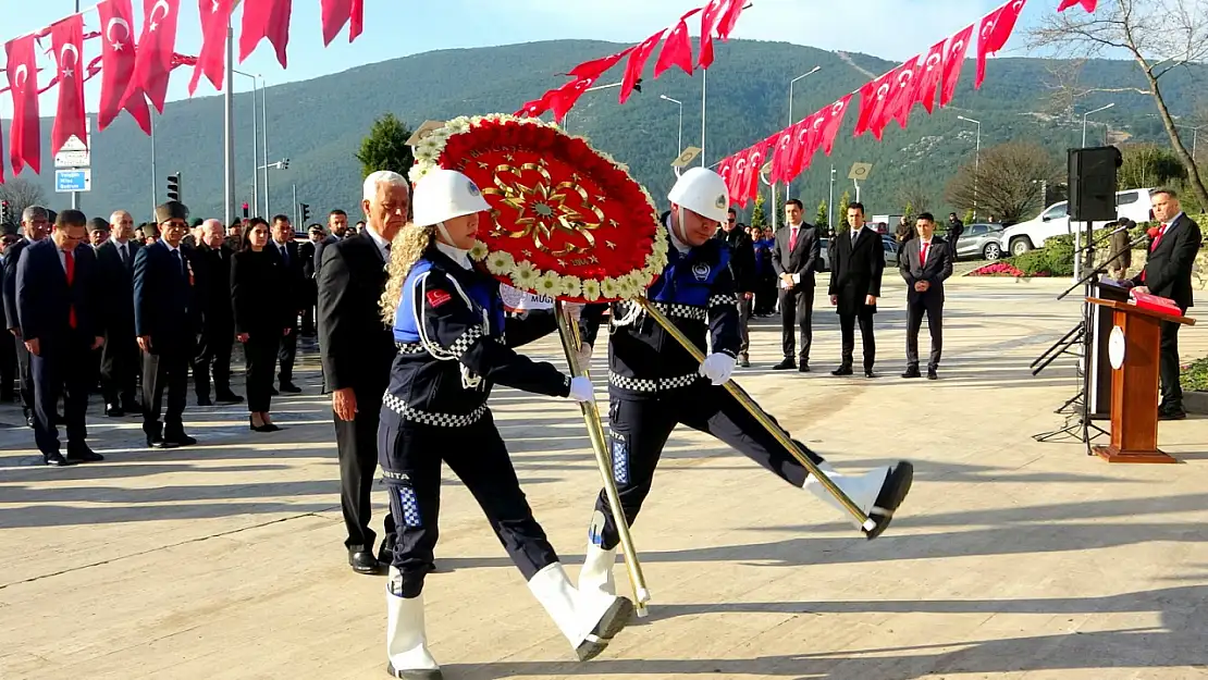 Muğla'da Şehitleri anma günü tören ile başladı